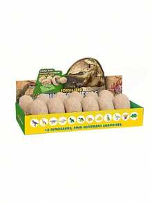 1pc Random Dinosaur Egg Fossil, Party Surprise Set, Paleontology STEM Fun Science Activity, New Needohe Mochi Stress Relief Digging Toy - Multicolor - View 5