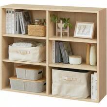 Bookcases - Natural Brown + Approximately 90cm High X 106cm Wide - View 2
