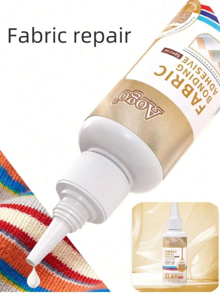 Lem Kain Kuat yang Dapat Dicuci, 30ml/50ml, Cocok untuk Menjahit, Kerajinan DIY, dan Perbaikan Pakaian, Lem Transparan, Tidak Perlu Menjahit, Mudah Diaplikasikan, Dengan Nozzle Presisi, Cocok untuk Kain Non-Woven Lembut, Penggunaan Sehari-hari di Rumah - beraneka warna - View 1