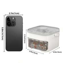 Molde para cubitos de hielo, bandeja para cubitos de hielo, molde multifuncional para chocolate en el hogar, fácil de desmoldar, apto para camping, bandeja de hielo apilable con tapa removible, apto para cócteles congelados, whisky, utensilios de cocina - Piezas de refrigerador - Ver 2