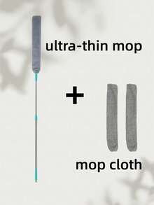 Extendable Long Handle Microfiber Gap Duster, Flexible Cleaning Mop, Suitable For Furniture Bottoms, Narrow Cabinet Gaps, Reusable Household Dusting Tool - Multicolor - View 9