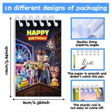 10pcs 2026 New S-Tory Notebook - Cartoon Journal - Lined Notepad - Daily Memo Book - Office Stationery - Travel Writing Book - Multicolor - View 4