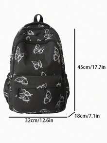 Large Capacity Women's Backpack, Minimalist Bow Design, Versatile Fashion, Small Casual Corduroy Mom Bag, Suitable For Students - Multicolor - View 8
