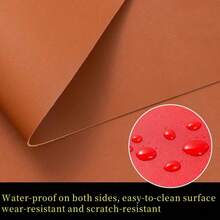 Double-Sided Faux Leather Fabric For Home Products, Mats, Mouse Pads, Earrings, Jewelry, Various Shapes DIY Projects, 21*30cm - A - View 2