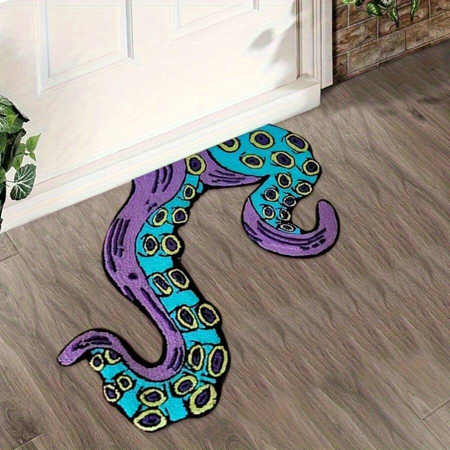 1pc PVC Detachable Octopus Tentacle Sticker, Home Decor For Bedroom, Living Room, Bathroom - one-size - View 1