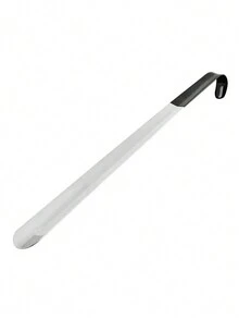 1pc Stainless Steel Coated Shoehorn, Easy Wear & Remove Shoe Helper, Convenient Storage, Metal Shoehorn For Elderly, Children, Pregnant Women - Silver - View 10