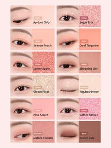 CLIO Pro Air 眼影盤 #09 Peach Apple 1 盤 7.2g，清新桃粉色啞光珠光亮片全能眼影盤，輕盈不易掉粉、持久顯年輕，適合所有膚色，春季約會妝容 - 09 蜜桃蘋果 - 查看 3
