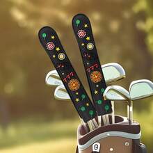 1PC Black 777 Poker Embroidery Golf Directional Head Cover, Sturdy Fashion Stick Protector - Multicolor - View 3