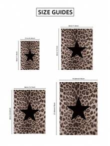 1pc Frameless Leopard Star Digital Print Y2K Aesthetic Apartment Poster Maximalist Room Decor Cheetah Printable Wall Art Aesthetic Apartment Living Room Bedroom Back To School Funky Posters Dorm Essentials - Fashionable Leopard Print - View 8