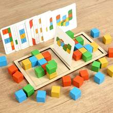 Battle Blocks Game, 1 Set Boxed Wooden 2-Player Free DIY Creative Number Shape Educational Desktop Toy, Double-Sided Stepped Challenge Cards, Supports Number Array Reasoning And 3D Spatial Scene Assembly Dual Gameplay, Cultivates Children's Spatial Imagination And Creativity, Comprehensive Intellectual Development, Parent-Child Interaction, Classroom Teaching First Choice, Birthday, Halloween, Christmas Gift For Girls And Boys - Multicolor - View 10