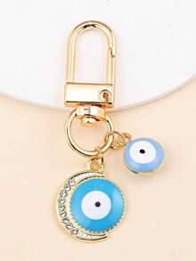 1pc/3pcs/6pcs Evil Eye Pendant Keychain, Creative Car Hanging Decor, Bag Charm, Small Gift For Friends And Besties, Unique And Exquisite Backpack Charm, Suitable For Back To School Season Gift, Graduation Season Gift, Halloween Gift, Easter Gift, Gift For Friends - Multicolor - View 5
