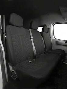 2+1 Fundas para asientos delanteros del coche, fundas para asientos del coche de una y dos filas, juego de protectores de asientos de coche impermeables con reposacabezas, compatible con airbag, ajuste universal para la mayoría de sedanes, SUVs y camionetas - Tipo A - Ver 14