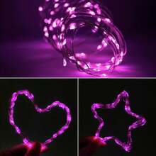 LED Starry Copper Wire String Lights Battery Powered (Batteries Not Included) Suitable For Bedroom, Christmas, Party, Wedding, Centerpiece And Decoration - String Lights - View 4