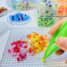 1set/1pc 5mm Large Melting Beads With Big Holes, High-Quality Pixel Mosaic Melting Bead Accessories, Available In Multiple Colors For DIY Creative Jewelry Making And Decoration, DIY Iron-On Handmade Hot Melt Beads, - Multicolor - View 8