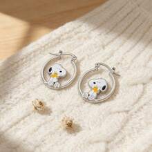 1 Pair Snoopy Cartoon Cute New Fashion Sweet Puppy Decor, Suitable As Small Gifts For Fans, Family And Friends - Multicolor - View 7
