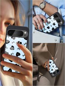 1件心形蝴蝶結強化玻璃手機殼，兼容 10、9、8、7 以及 Galaxy S26、S25、S24、S23、S22、A07、A56、A16、A06。特色包括保護性蝴蝶結設計、耐用外殼與極簡風格，非常適合春季。送給朋友、同學、愛人或自己的絕佳日常禮物。 - 黑色 - 查看 4