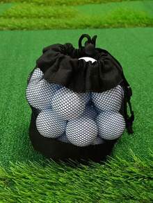 Golf Ball Storage Bag Drawstring Net Bag Portable Golf Pouch Bag Large Capacity Golf Ball Carry Bag For Men Women Golf Enthusiasts Easy To Store Storage Golf Essential Accessories Golf Stuff - Multicolor - View 8