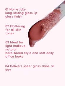 PERIPERA Ink Glasting 玻璃唇釉 #08 Love Of Fate 1支 4.5ml，冷桃色灰粉閃光玻璃感滋潤亮澤唇蜜，不黏膩，適合日常甜美女孩妝容 - 008 命運之愛 - 查看 2
