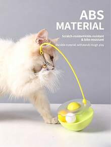 Multifunctional Cat Rolling Ball Toy With Feather Teaser, Bell And Catnip Ball, 360° Rotating Self-Play Interactive Kitten Toy, Durable ABS Material, Relieve Boredom Pet Entertainment Supplies - View 8