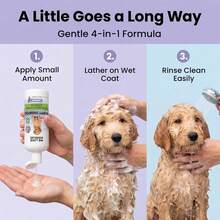 Puppy Shampoo &Amp; Conditioner | Made In USA | Tear Free | Best Shampoo For Puppies | Sensitive &Amp; Itchy Skin Wash | Oatmeal Bathing | Tearless, Lavender, 8oz [We Love Doodles] - ColorA - View 4