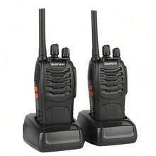 2pcs BAOFENG BF-88E Handheld Walkie Talkies, UHF Two-Way Radio, Adult Use, Portable Rechargeable Outdoor Transceiver, Long Range Communication Device, Suitable For Hiking, Cycling, Camping - Black - View 4