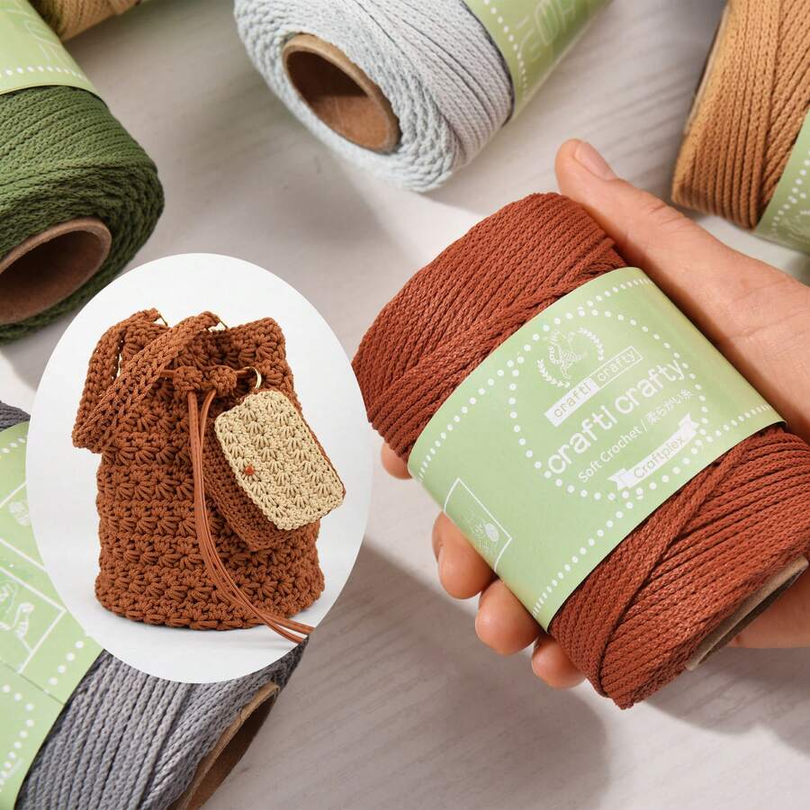 2mm 100M/Roll Macrame Cord Rope Colorful Twine Thread String Crafts DIY Sewing Handmade Wall Hangings Bohemia Wedding Party Home Decor - Multicolor - View 1
