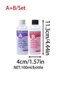 50ml/100ml/250ml Silicone Líquido, Adequado para Fazer Brinquedos Squishy, Gel de Resina Squishy Tipo AB 1:1, Kit de Fabricação de Borracha de Silicone Líquida Macia Squishy, Adequado para Brinquedos DIY de Alívio de Estresse, Boa Elasticidade, Cura Rápida, 50ml/100ml/250ml/500ml - 2 garrafas - Visão 8