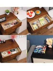 Set Organizer Laci Pcs, Kotak Penyimpanan untuk Sekolah, Boneka Kecil dan Mainan, Organizer Perlengkapan Belajar Transparan, Tersedia Berbagai Set Kombinasi, Baki Organizer Laci Kamar Mandi Multifungsi, Musim Kembali ke Sekolah, Hadiah Natal. - Clear - View 3
