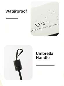 1pc Mini Portable Sun Umbrella, Folding Umbrella, Outdoor Portable Sunshade Umbrella, UV Protection Sun Umbrella With Storage Bag, Sun Protection Umbrella, Sun Protection Supplies, 6 Ribs + Thickened Black Rubber Coating Sun Protection Layer, Travel Essential, Perfect For Outdoor, Travel, Summer Sun Protection, Windproof And Waterproof - Multicolor - View 9