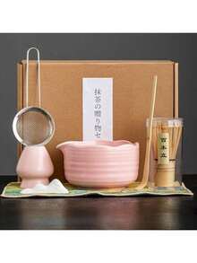 1pc/7pcs Japanese Kiln-Fired Matcha Tea Set, Matcha Tea Set, Complete Matcha Tool Set, Full Matcha Tools, Matcha Set, Matcha Whisk Set, Matcha Tools, Matcha, Matcha Plate, Matcha Tools, Cup, Matcha Related Products, Including Matcha Bowl, Matcha Whisk, Matcha Cup, Matcha Whisk, Matcha Spoon, Tea Bowl Set, Matcha Brewing Tools, Dessert And Beverage Making Tools - Multicolor - View 11