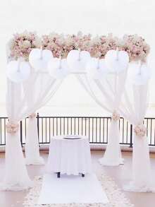 25 White Round Folding Paper Fans For Wedding Ceremony Decoration, White Round Folding Paper Fans For Wedding And Travel, Valentine's Day Paper Fans, White Bulk Folding Handheld Fans For Wedding Decoration, Round Accordion Fans With Plastic Handles For Wedding, Birthday, Guest Party Gifts, DIY Round Folding Paper Fans For Wedding, Plastic Handheld Pocket Paper Fans, White Paper Fans For Party Decoration - White - View 9