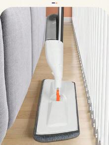 1 Set Spray Mop With Cleaning Cloth, Stainless Steel Pole, Sturdy And Durable, Wide Panel, Effortless Cleaning, Dry And Wet Mop, Non-Stick Hair, Flat Mop, Hands-Free Mop, Integrated Handle With Light Pressure Spray. Disinfection, Deodorization, Cleaning, Maintenance, No Water Stain Residue. Household Cleaning Tool, Kitchen Cleaning Tool. Suitable For Floors, Tiles, Marble, Wall Panels And More. Holiday Gift - Random Color - View 6