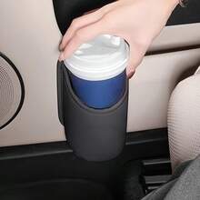 Car Cup Holder Storage Box Heart-Shaped Door Hanging - Multifunctional Beverage Holder Suitable For Rear Seats, Door Storage Rack Can Hold Water Bottles, Coffee Cups, Snacks, Mobile Phones, Small Items - Space Saving Automotive Accessories - A - View 6