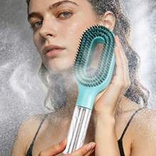 2-In-1 Pink Spray Comb With Water Tank And Salon Styling Brush, For Moisturizing And Exfoliating, Mist Spray Design, Scalp Massage And Shine Restoration, Portable Lightweight Women's Styling Tool, Perfect For Daily Home Use - A - View 1