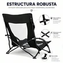 Chaises de plage - Noir - Voir 4
