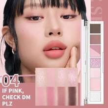 PERIPERA All Take Mood Palette #04 If Pink, Check Dm Plz 1 Slim Ruler Palette 6g，冷調柔霧紫灰色多重質地眼影盤，適合冷色調與橄欖色肌膚，日常旅行妝容與新手適用 - 04 冷調低飽和粉紅紫色 - 查看 7