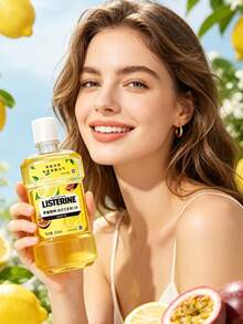 listerine 無酒精葡萄柚與百香果漱口水 250ml/8.45 Fl Oz，清新果香，溫和舒緩，幫助減少口臭與牙垢，富含精油，適合日常口腔護理 - 柚戀百香 - 查看 10