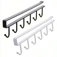 Suporte De Metal Porta Xícaras Canecas Utensílios Em Geral Para Pendurar No Armário - ALEOTORIO - Visão 9