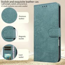 1pc Flip Wallet Phone Case With Card Slot, Faux Leather, Minimalist Fashion Protective Cover Compatible With Apple 17 Pro Max, A56, Note 15 (Global Version, Not Local Model) - Navy Blue - View 4