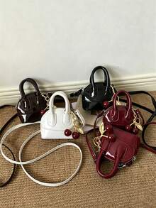 1pc Mini Handbag, Adjustable Shoulder Strap, Suitable For Daily Outings, Shopping, Compact And Convenient, Travel, Can Easily Hold Daily Essentials, Versatile Item, Suitable For Various Styles And Occasions, Highly Adaptable - Multicolor - View 2