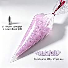 Glitter Sequin Crystal Glue, DIY Decorative Glue, DIY Cream Glue, Equipped With Dedicated Glue Nozzle, Suitable For Phone Cases, Handmade Decorations - Multicolor - View 8