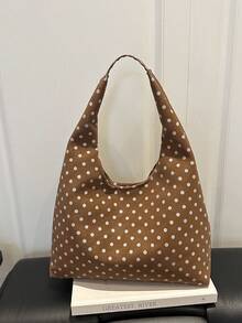 Tas Tote Besar untuk Wanita, Tas Bahu Desain Fashion Baru dengan Tekstur Premium - MultiWarna - View 6