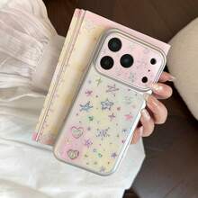 Casing Ponsel GUCADI Y2K Graffiti Gold Heart, Kompatibel dengan Apple 17 Pro Max, Perlindungan Full Coverage 16, Gaya Korea 13, Tahan Guncangan INS 15, Pola Geometris, Gaya Graffiti, Bertekstur, Bintang Warna-warni, Casing Ponsel Mewah 17, Gaya Pasangan, Gaya Sahabat, Gaya Kreatif, Gaya Geometris, Gaya Minimalis, Gaya Blok Warna, Gaya Niche, Gaya Mewah, Gaya Ins - MultiWarna - View 3