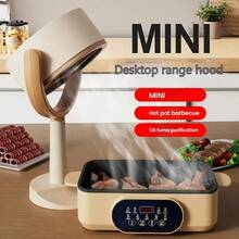 RAF Strong Suction Portable Desktop Smoke Hood, USB Powered Oil Smoke Purifier, Detachable Dual Filter Mini Smoke Hood, Suitable For Indoor Hot Pot, BBQ, Cooking, Oil-Free Room - Multicolor - View 5