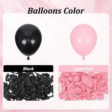 Pink & Black Balloon Arch Kit, Includes 18", 10", 5" Different Size Balloons And Bows, Suitable For Birthday, Wedding, Baby Shower, Bridal Shower And Other Party Decorations - Bow Theme - View 3