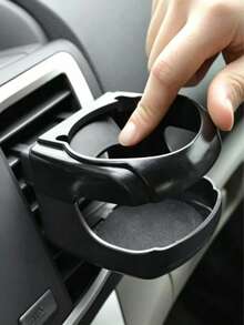 Universal Car Air Vent Cup Holder, ABS Material, Includes Ashtray Holder And Cushion Pad, Suitable For Various Water Bottles And Cans, Clip-On Design, Non-Slip Base, Fits 99% Of Car Models - A - View 5