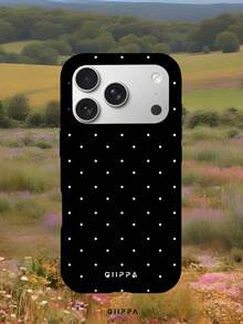 GIIPPA 1件黑色背景白色波點圖案設計手機殼，適用於Phone 17 Pro Max，兼容Phone 16 Pro Max、15 Pro Max、14 Pro Max，韓系高端時尚趣味手機殼，兼容11/12/13/14/15/16 Pro Max Plus，優雅設計男女皆宜，送女友的完美禮物，適合聖誕節、情人節、復活節、婚禮季和生日 - 彩色 - 查看 6