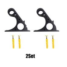 1/2 Set PETG Material Motorcycle Helmet Hook, Bicycle Helmet Wall Mount, Easily Supports Full Face Helmet, Easy Installation, Multi-Hole Design For Storing Various Items, Suitable For All Motorcycle And Bicycle Enthusiasts, Home Storage Hook, Garage Storage Hook - Multicolor - View 10