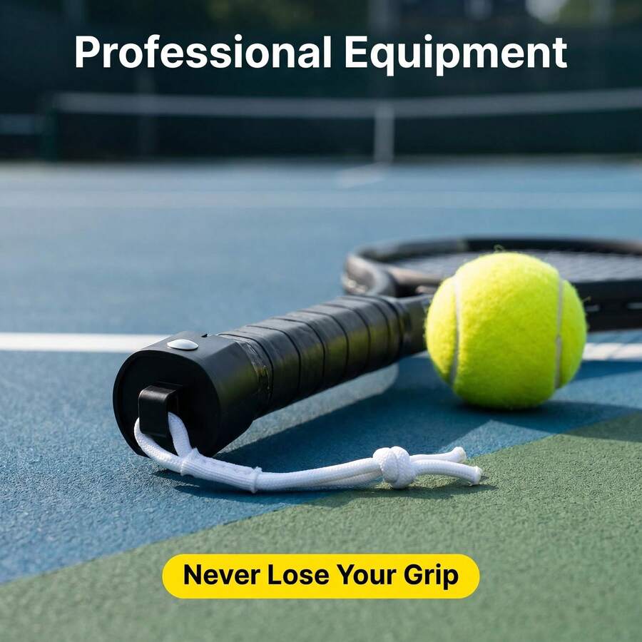 Professional Tennis Racket End Cap Anti-Loss Device, Easy Installation Screw Fixation, Tennis Match Training Equipment - Multicolor - View 1