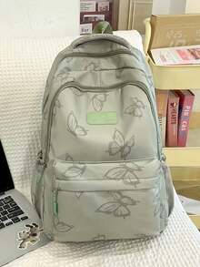 Large Capacity Women's Backpack, Minimalist Bow Design, Versatile Fashion, Small Casual Corduroy Mom Bag, Suitable For Students - Multicolor - View 15